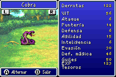 Estadisticas Cobra