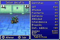 Estadisticas Señor Desafio