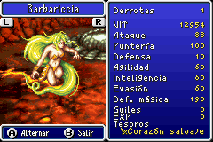 Estadisticas Barbariccia