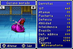 Estadisticas Gusano Morado