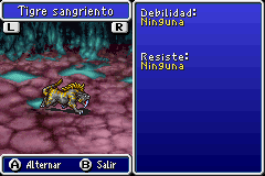 Estadisticas Tigre Sangriento 2