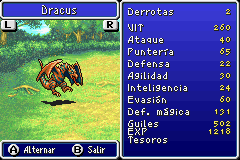 Estadisticas Dracus