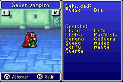 Estadisticas Señor Vampiro 2