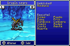 Estadisticas Dragon Negro 2