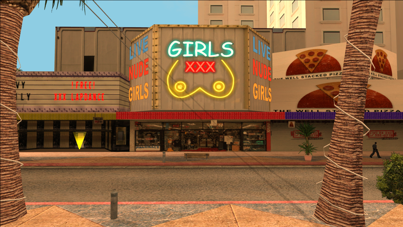 where is the strip club in san andreas