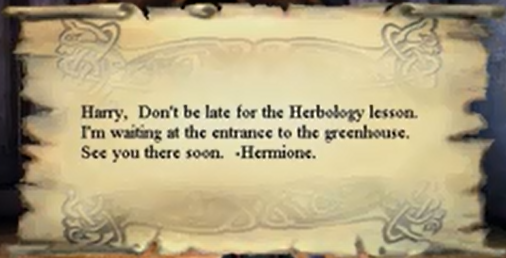 Carta de Hermione Granger a Harry Potter (1991)  Harry 