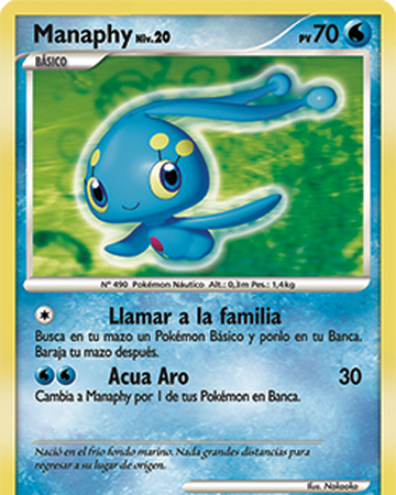 Manaphy Diamante Perla Tcg Wikidex Fandom