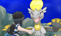 Aparicion de Hakamo-o en la demo especial de Pokémon Sol y Luna
