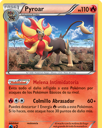 Pyroar Destellos De Fuego Tcg Wikidex Fandom