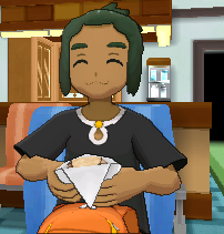 Tilo comiendo una malasada SL