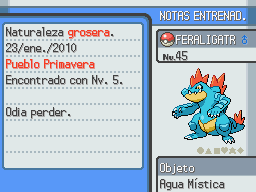 Feraligatr equipado con agua mística