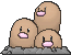 Imagen de Dugtrio en Pokémon X, Pokémon Y, Pokémon Rubí Omega, Pokémon Zafiro Alfa, Pokémon Sol y Pokémon Luna