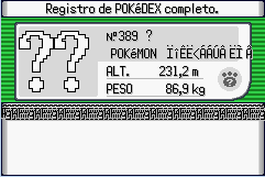 Descripción Pokédex ?