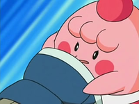 EP531 Happiny sujetando a Brock