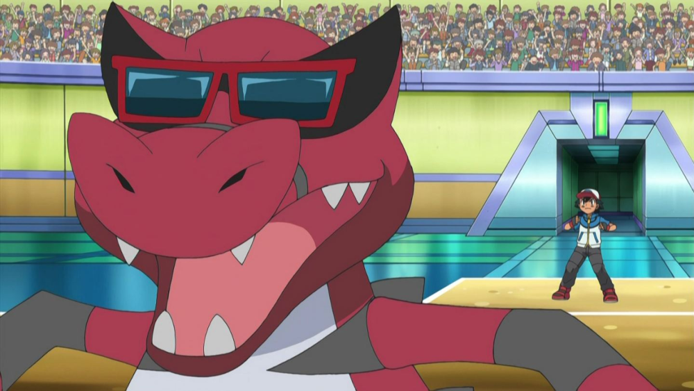 EP754 Krookodile y Ash