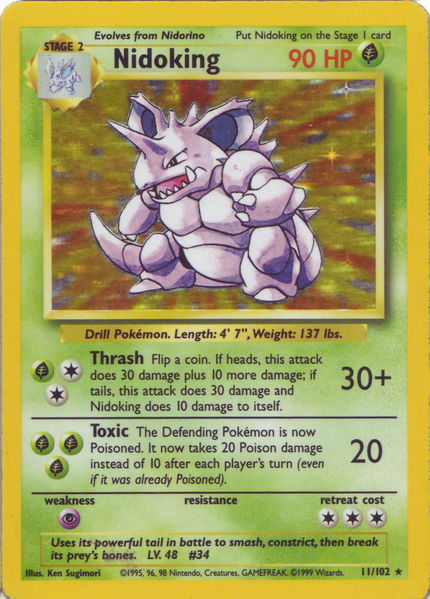 Nidoking (Base Set TCG) | WikiDex | FANDOM powered by Wikia