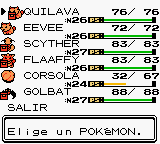 Equipo en Pokemon en Plata