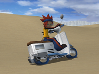 Moto de Mauro atascada en Pokémon XD