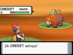 Combatiendo contra un Camerupt