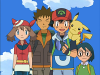 EP427 Ash, Aura, Brock y Max