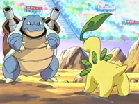 EP272 Blastoise de Gary VS Bayleef de Ash