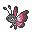 Vivillon floral icon