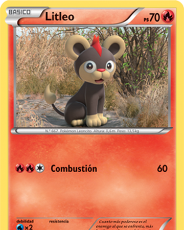 Litleo Destellos De Fuego 18 Tcg Wikidex Fandom
