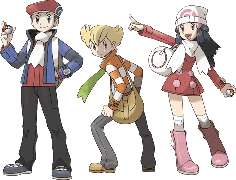 Resultado de imagen de pokemon platino personajes"