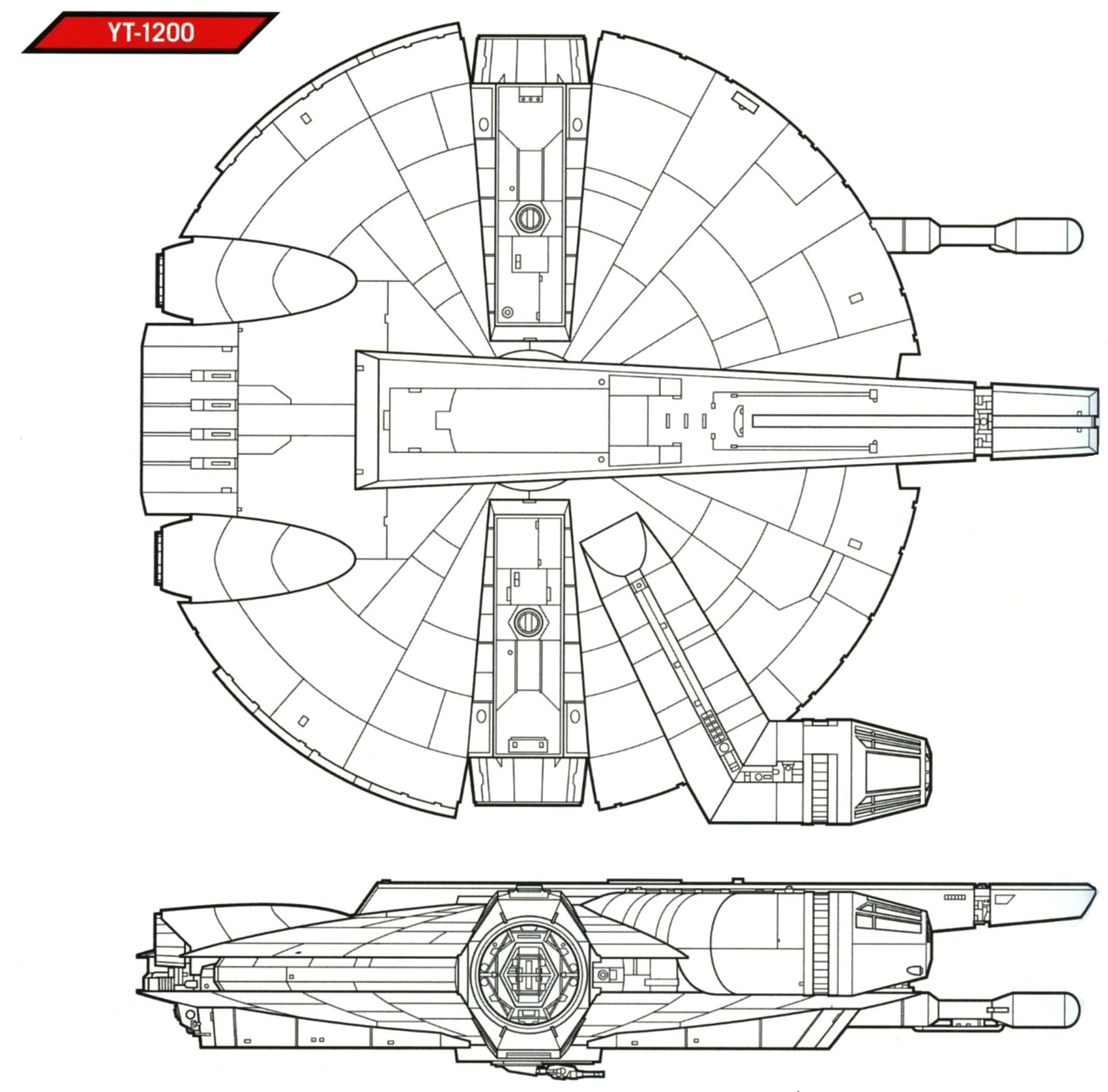 Millennium falcon чертежи