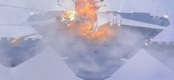 Amidalas ship explodes