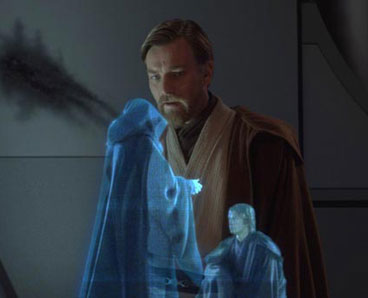 Resultado de imagen de hologramas en star wars