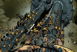 B1 battle droids use their numbers