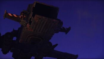 Thunderhawk abriendo compuerta.