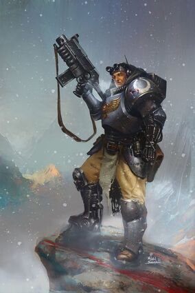 Marines ultramarines explorador mundo helado