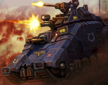 Repulsor Ultramarines Primaris 8ª Edición ilustración