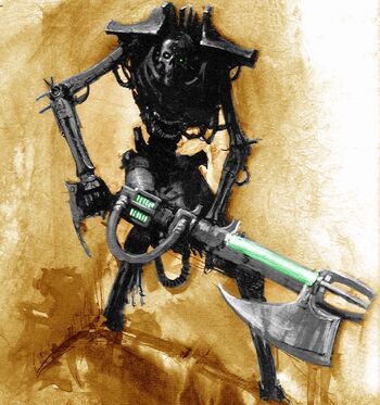 Guerrero Necron Rifle Desollador Gauss Wikihammer