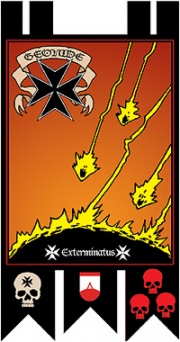 Estandarte templarios negros Geonida