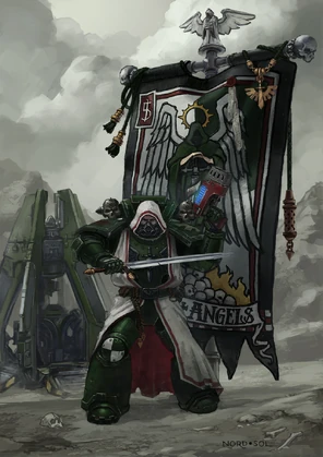 Marines angeles oscuros estandarte fanart por nord sol