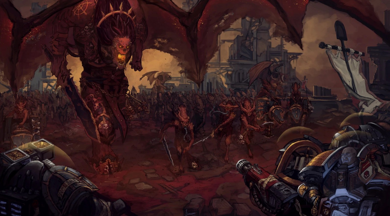 Silenciamiento de la Primera Guerra de Armageddon Wikihammer 40k