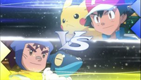 EP821 Ash VS Sanpei