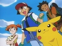 EP075 Misty, Ash y Brock