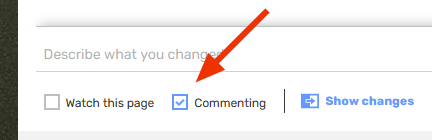 Commenting checkbox-1