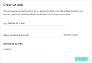 Comenzar un wiki