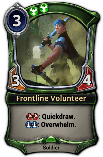 Frontline Volunteer Eternal Card Game Wiki Fandom - frontlines roblox game