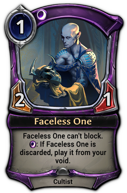 Faceless One Eternal Card Game Wiki Fandom - roblox character faceless