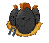 Horse-black-egg