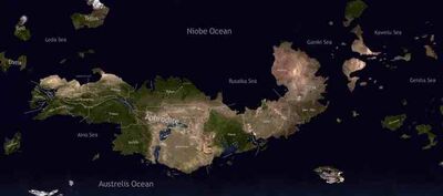 Venus map terraformed