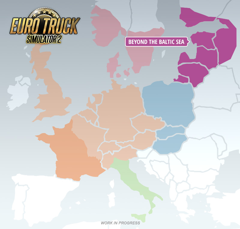 Resultado de imagem para Euro Truck Simulator 2 - Beyond the Baltic Sea