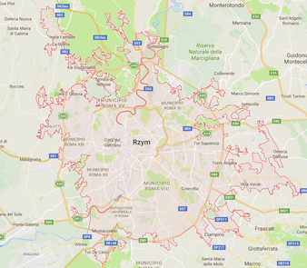 Rzym - mapa