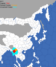 "Map showing Myanmar's starting position in 1419 and 1492"
